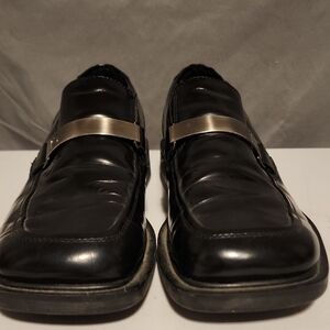 Kenneth Cole Reaction Black Leather Formal Loafers